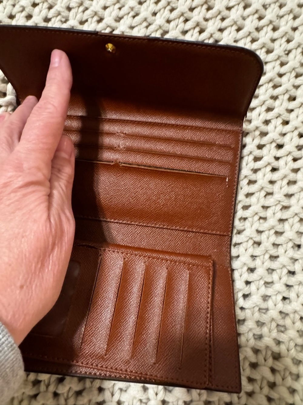 Louis Vuitton Brown Monogram Canvas Wallet - Picture 8 of 9